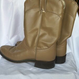 Tan Leather Cowboy Boots